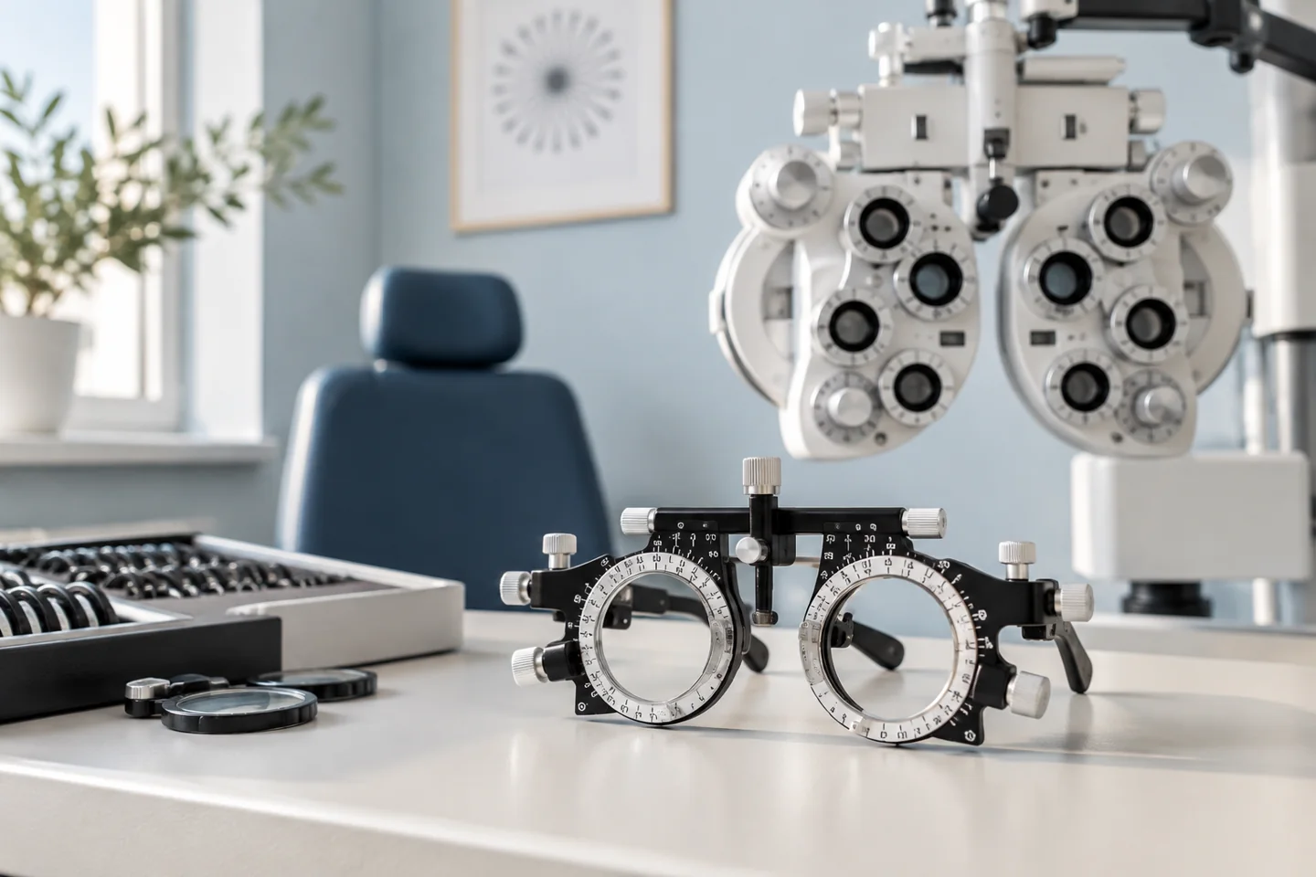 Przyrządy do badania wzroku w gabinecie optometrycznym